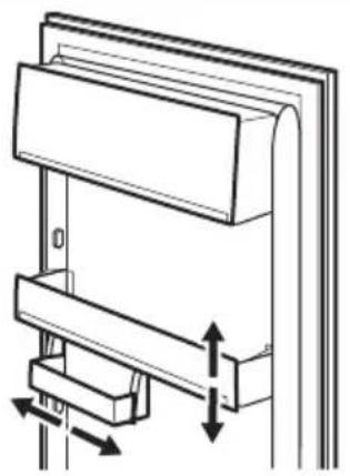 ELECTROLUX LNT3LE14S - Positionieren der Türablagen - 1