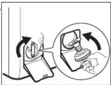 ELECTROLUX WASL5T500 - Proceed as described in following diagrams to clean the pump filter: - 4