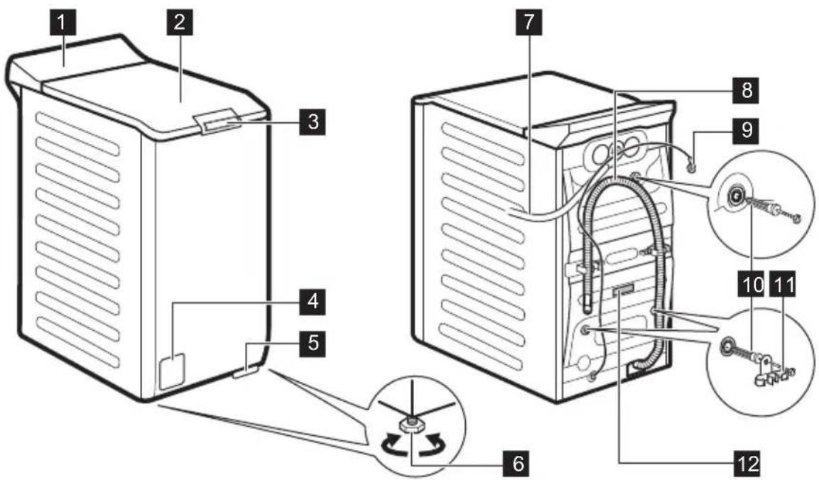 ELECTROLUX WASL5T500 - Panoramica dell'apparecchiatura - 1