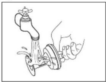 ELECTROLUX WASL5T500 - Proceed as described in following diagrams to clean the pump filter: - 3