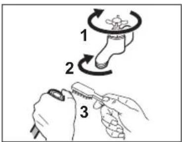 ELECTROLUX WASL5T500 - Cleaning the inlet hose and the valve filter - 1