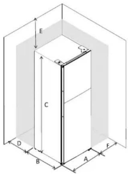 Orima ORH-451-NFX - Space Requirement - 1