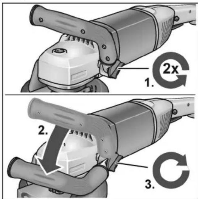 Flex LD 18-7 150 R - Regolazione della maniglia - 1