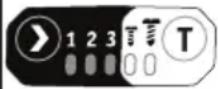 Flex ID 1/4" 18.0-EC HD - Sådan vælges "T"-funktionen: - 3