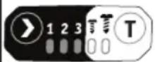 Flex ID 1/4" 18.0-EC HD - To select the "T" mode: - 3