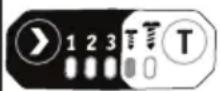 Flex ID 1/4" 18.0-EC HD - A „T” mód kiválasztásához: - 4