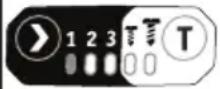Flex ID 1/4" 18.0-EC HD - Para seleccionar el modo «T»: - 1