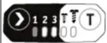 Flex ID 1/4" 18.0-EC HD - Pentru a selecta modul „T“: - 1