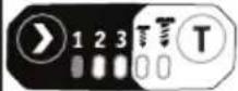 Flex ID 1/4" 18.0-EC HD - Lai izvēlētos „T” režīmu: - 1