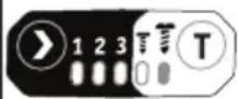 Flex ID 1/4" 18.0-EC HD - Välja "T" läget: - 5