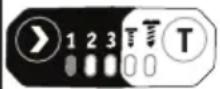 Flex ID 1/4" 18.0-EC HD - A „T” mód kiválasztásához: - 1