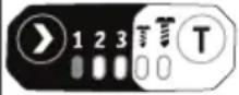 Flex ID 1/4" 18.0-EC HD - Výber režimu „T“: - 1