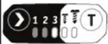 Flex ID 1/4" 18.0-EC HD - Välja "T" läget: - 2