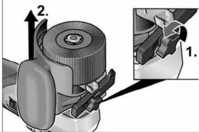 Flex LKE 152 18-EC - Removal of attachments - 4