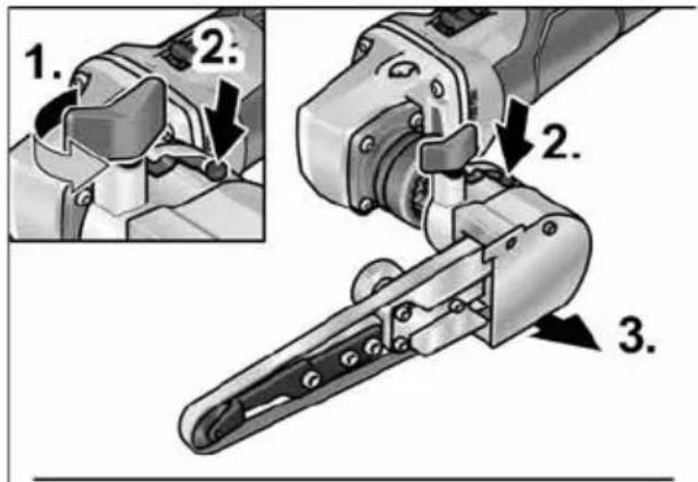 Flex LKE 152 18-EC - Desmontagem dos adaptadores - 3