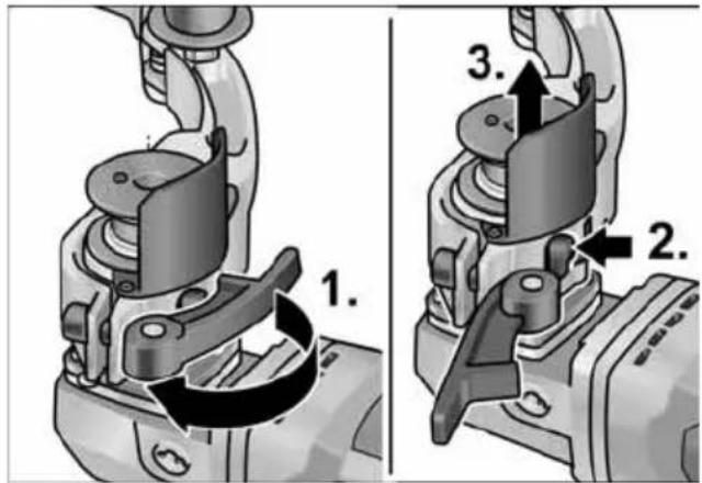 Flex LKE 152 18-EC - Removal of attachments - 2