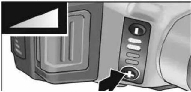Flex LKE 152 18-EC - Forvalg af omdrejningstal - 1