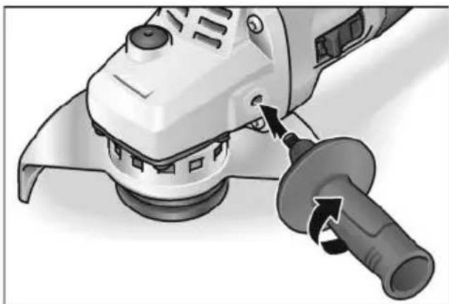 Flex L 125 18.0-EC LD - Montar la manija - 1