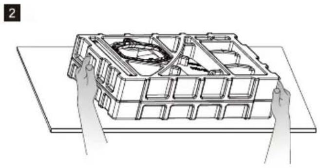 CM Storm GM34-CW - Connect the monitor to the base - 2