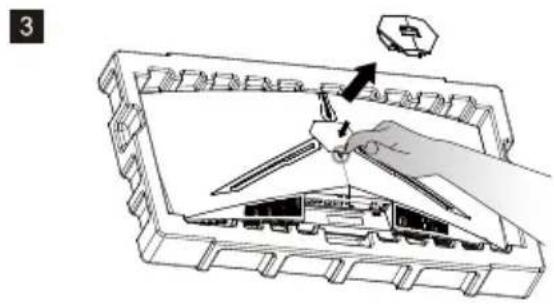 CM Storm GM34-CW - Connect the monitor to the base - 3