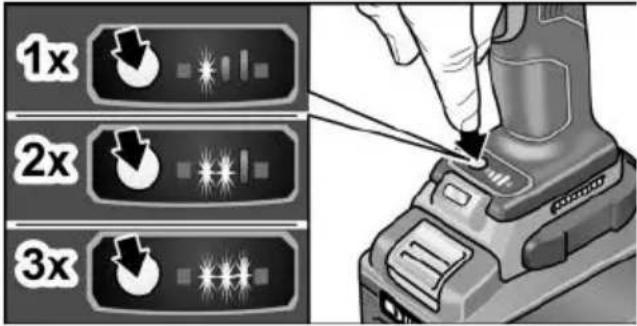 Flex IW 3/4" 18.0-EC - Activar/desactivar la iluminación del puesto de trabajo - 1