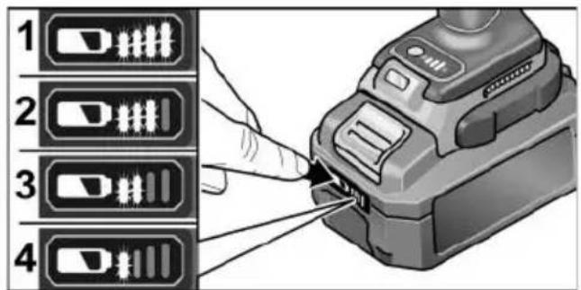 Flex IW 3/4" 18.0-EC - Starea de încărcare a accumulatorului - 1