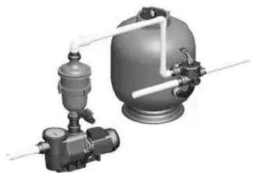 Waterco MultiCyclone MC16 - Instalación típica - 1