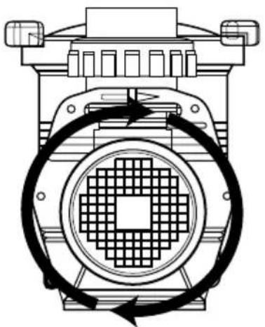 Waterco Hydrostorm Plus - • DREHRICHTUNG DER PUMPE MIT DREHSTROMMOTOR - 1