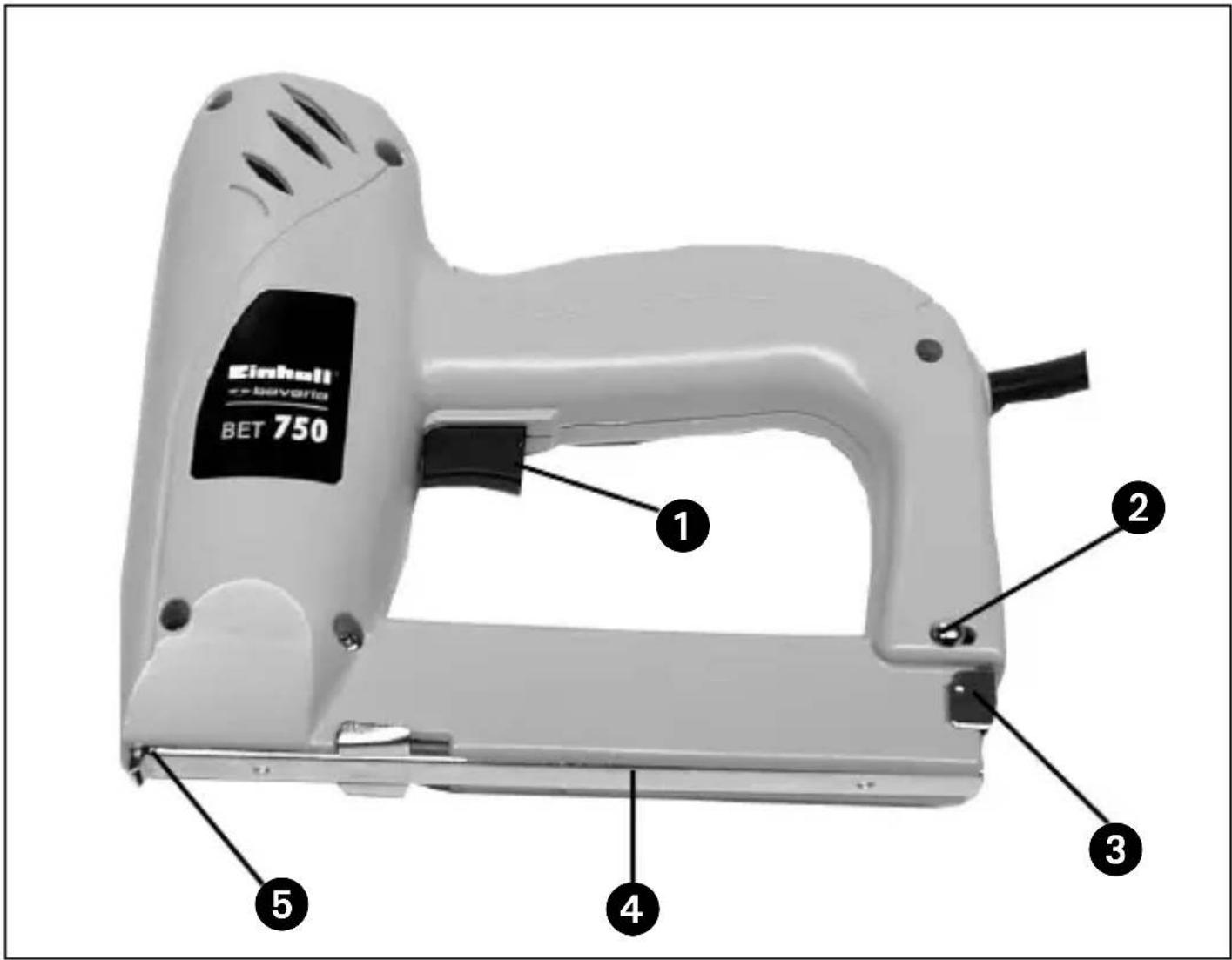 Bavaria by Einhell BET 750 - - Entfernen von verklemmten Klammern - 3