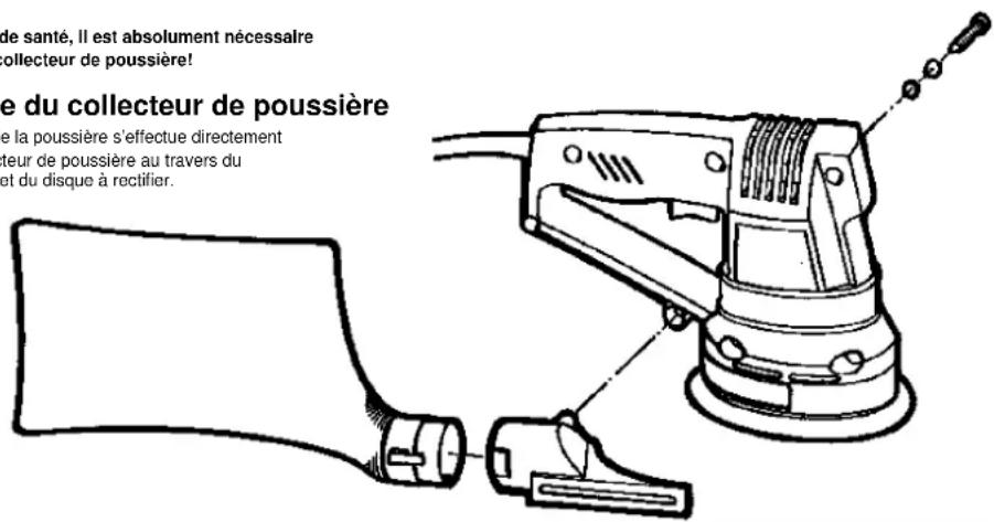 Bavaria by Einhell BES 125 E - Montage du collecteur de poussière - 1