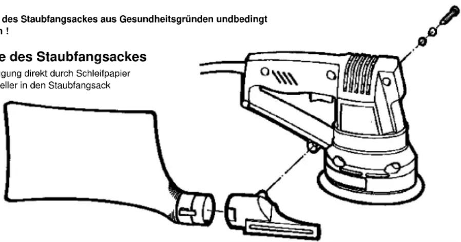 Bavaria by Einhell BES 125 E - Montage des Staubfangsackes - 1