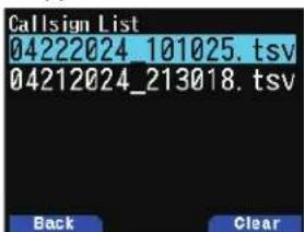 Callsign List 04222024_101025. tsv 04212024_213018. tsv Back Clear
