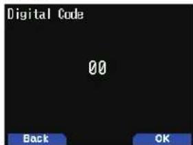 Digital Code 00 Back OK