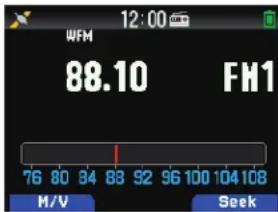 12:00 WFM 88.10 FM1 76 80 84 88 92 96 100 104 108 M/V Seek