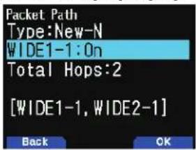 Packet Path Type:New-N WIDE1-1:On Total Hops:2 [WIDE1-1, WIDE2-1] Back OK