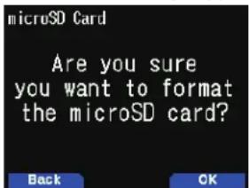KENWOOD TH-D75A - FORMATAGE D'UNE CARTE MÉMOIRE microSD - 1
