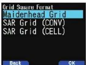 Grid Square Format Maidenhead Grid SAR Grid (CONV) SAR Grid (CELL) Back OK