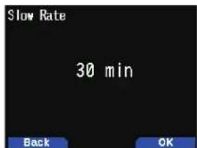 Slow Rate 30 min Back OK