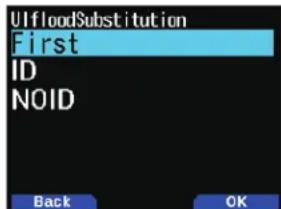 UlfloodSubstitution First ID NOID Back OK