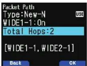 Packet Path Type:New-N WIDE1-1:On Total Hops:2 [WIDE1-1, WIDE2-1] Back OK