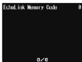 EchoLink Memory Code 0 0/6