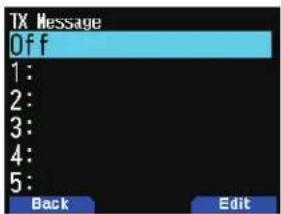 KENWOOD TH-D75A - Enregistrement des messages TX - 1