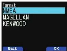 Format NMEA MAGELLAN KENWOOD Back OK