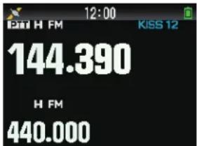 12:00 H FM KISS 12 144.390 H FM 440.000