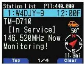 KENWOOD TH-D75A - LISTE DES STATIONS - 2