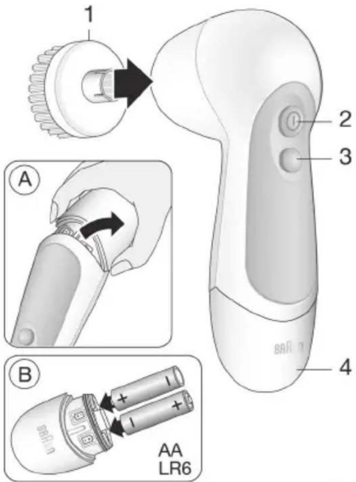 BRAUN Silk-épil 9-870 - Desmontaje de la batería - 1