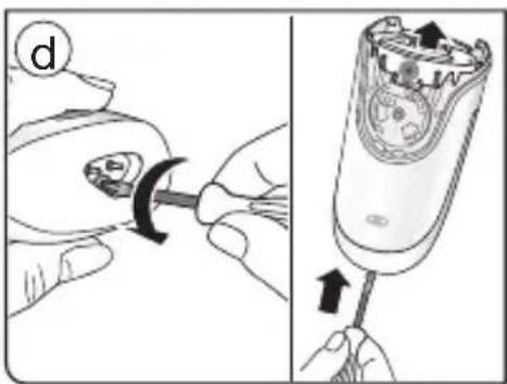 BRAUN Silk-épil 7 SES 7/880 - Retrait de la pile - 6