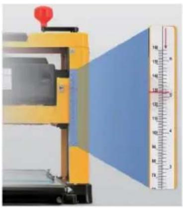 Vevor Thickness Planer M1B-LS-3301 - Install depth Adjustment handle - 3