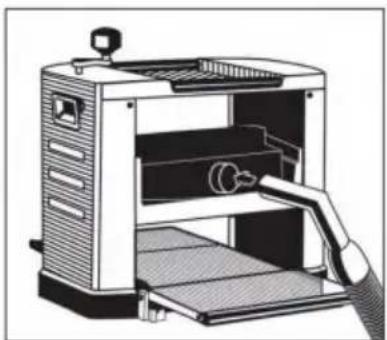 Vevor Thickness Planer M1B-LS-3301 - Absaugung von Spänen und Holzstaub: Das Gerät - 1
