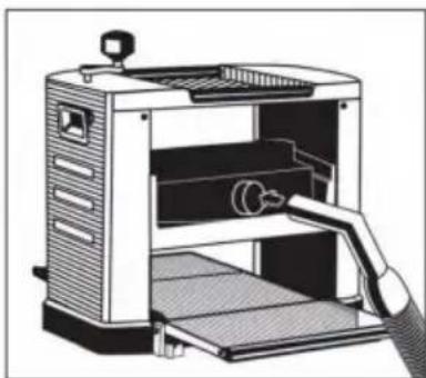 Vevor Thickness Planer M1B-LS-3301 - Afvoer van houtsnippers en houtstof: Het - 1